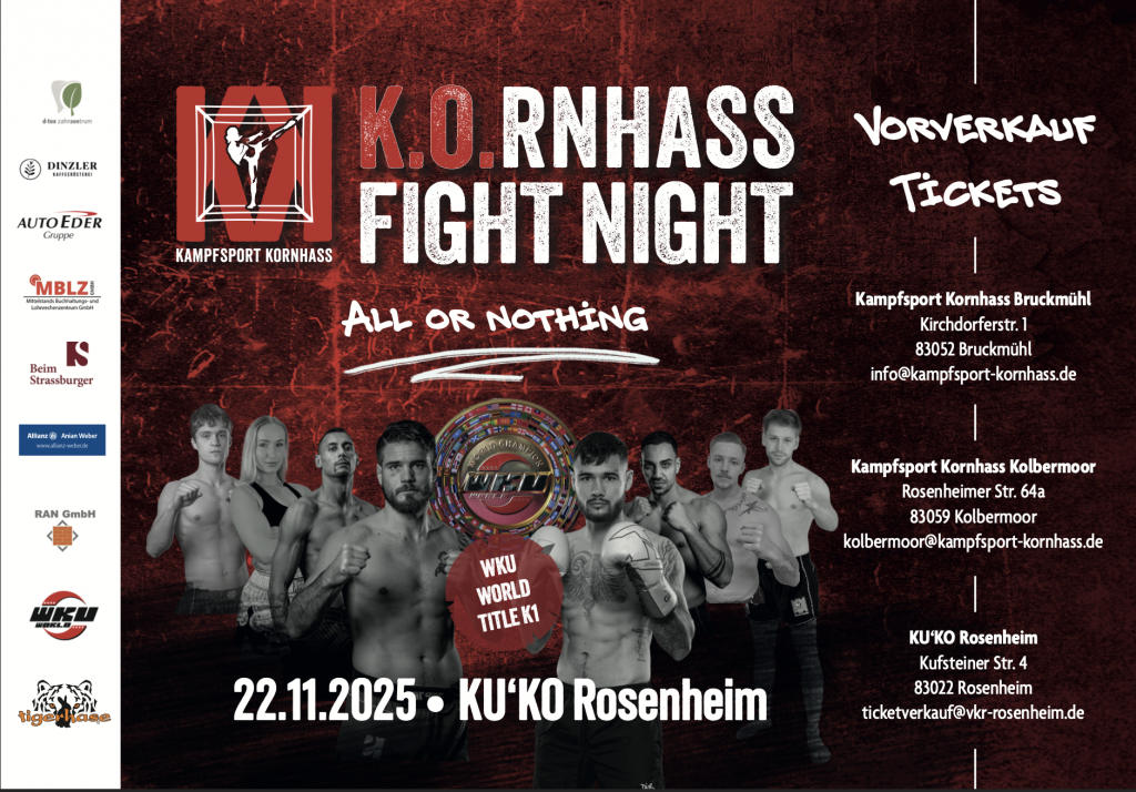 K.O.RNHASS FIGHTNIGHT | 22. November 2025 | KuKo Rosenheim